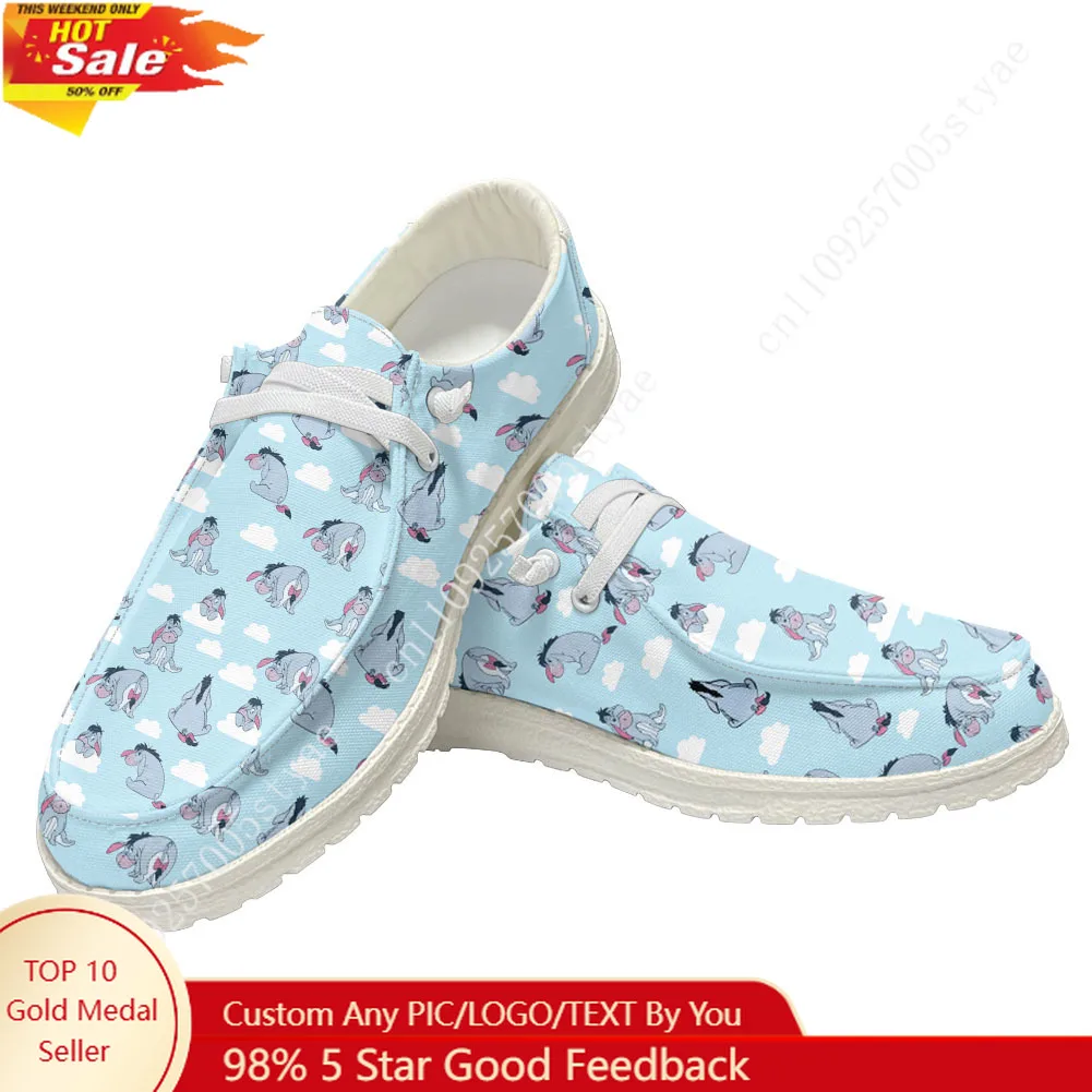 

Disney Winnie the Pooh Eeyore Casual Shoes Mens Womans Flat Shoe Breathable Outdoor Lightweight High quality Flat Casual Shoes
