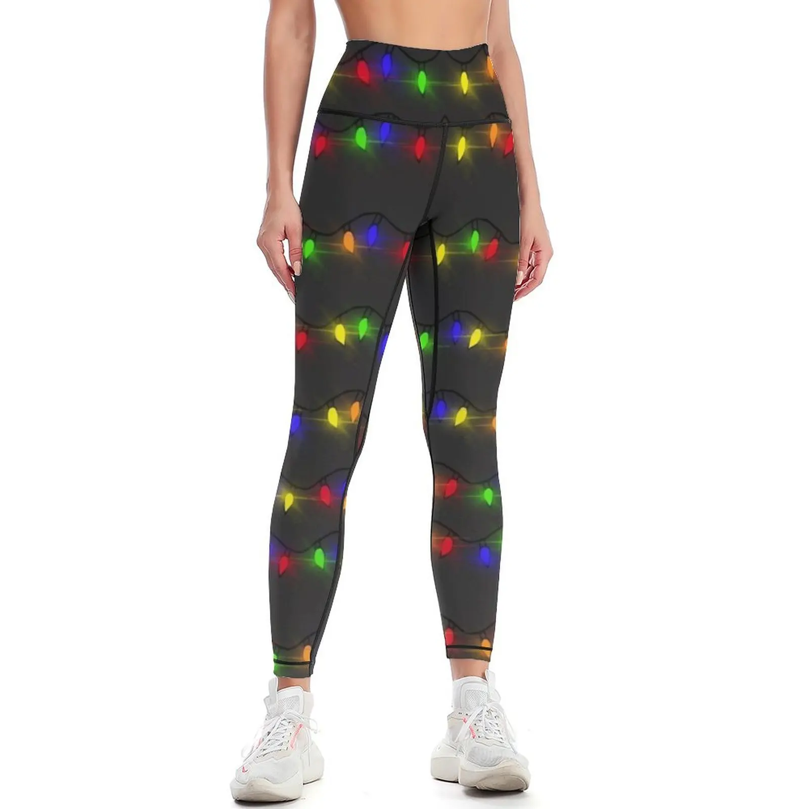 

Twinkling Christmas Lights Leggings gym's sportswear trousers Women's trousers Womens Leggings
