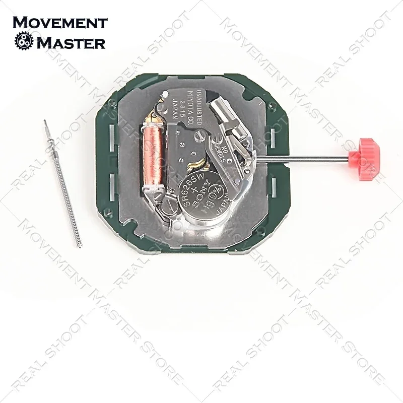 อะไหล่เปลี่ยนการเคลื่อนไหวของนาฬิกาควอตซ์ของผู้ชาย Miyota 2315จากญี่ปุ่นดั้งเดิมใหม่วันที่3/6