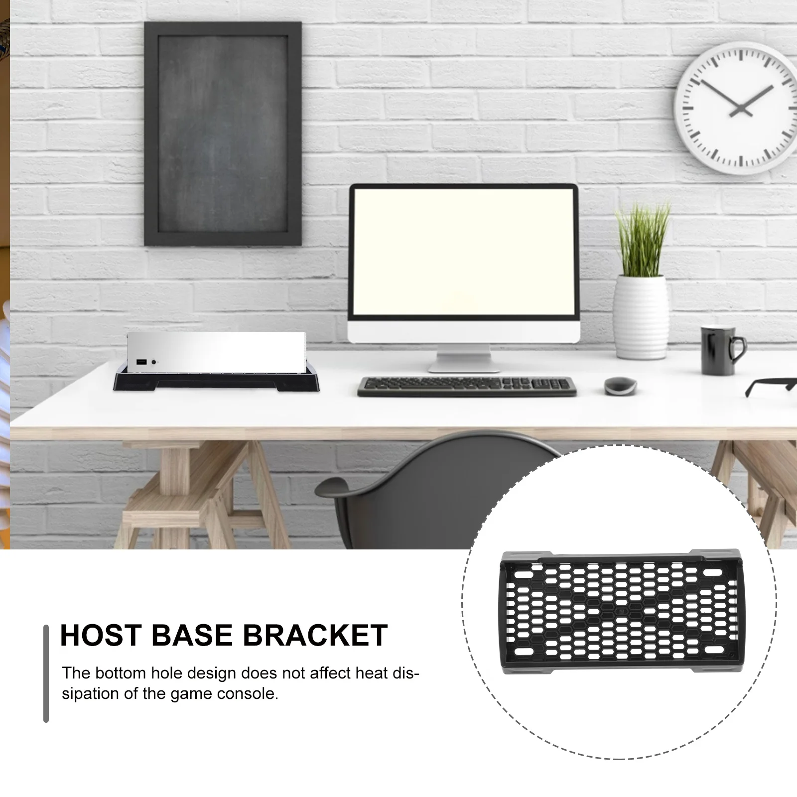 

Host Console Stand Plastic Vertical Holder Cooling Vent Compatible With Series For Game Console Mount Bracket Gaming