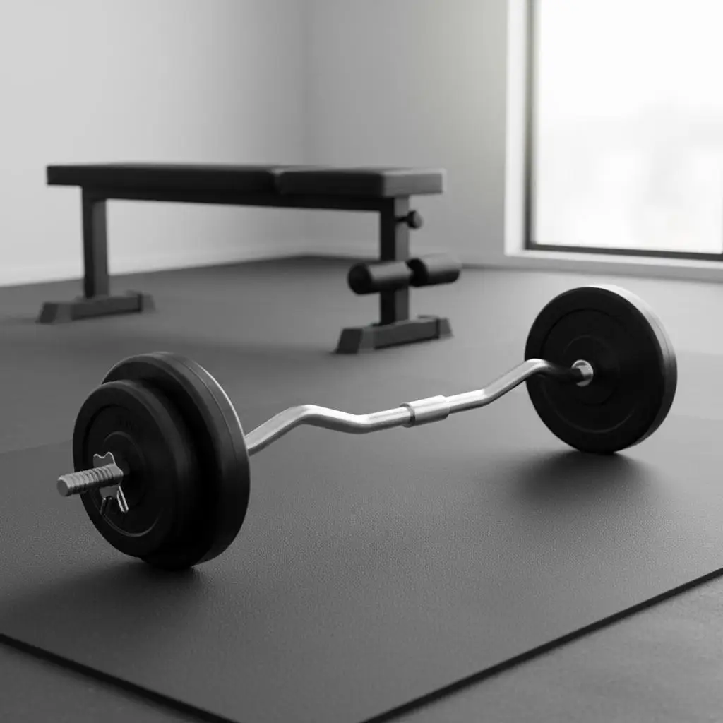 Mancuernas con Pesas de 30 kg, Juego de Mancuernas Ajustables de Hierro Fundido con Conector para Entrenamiento de Fuerza en Casa