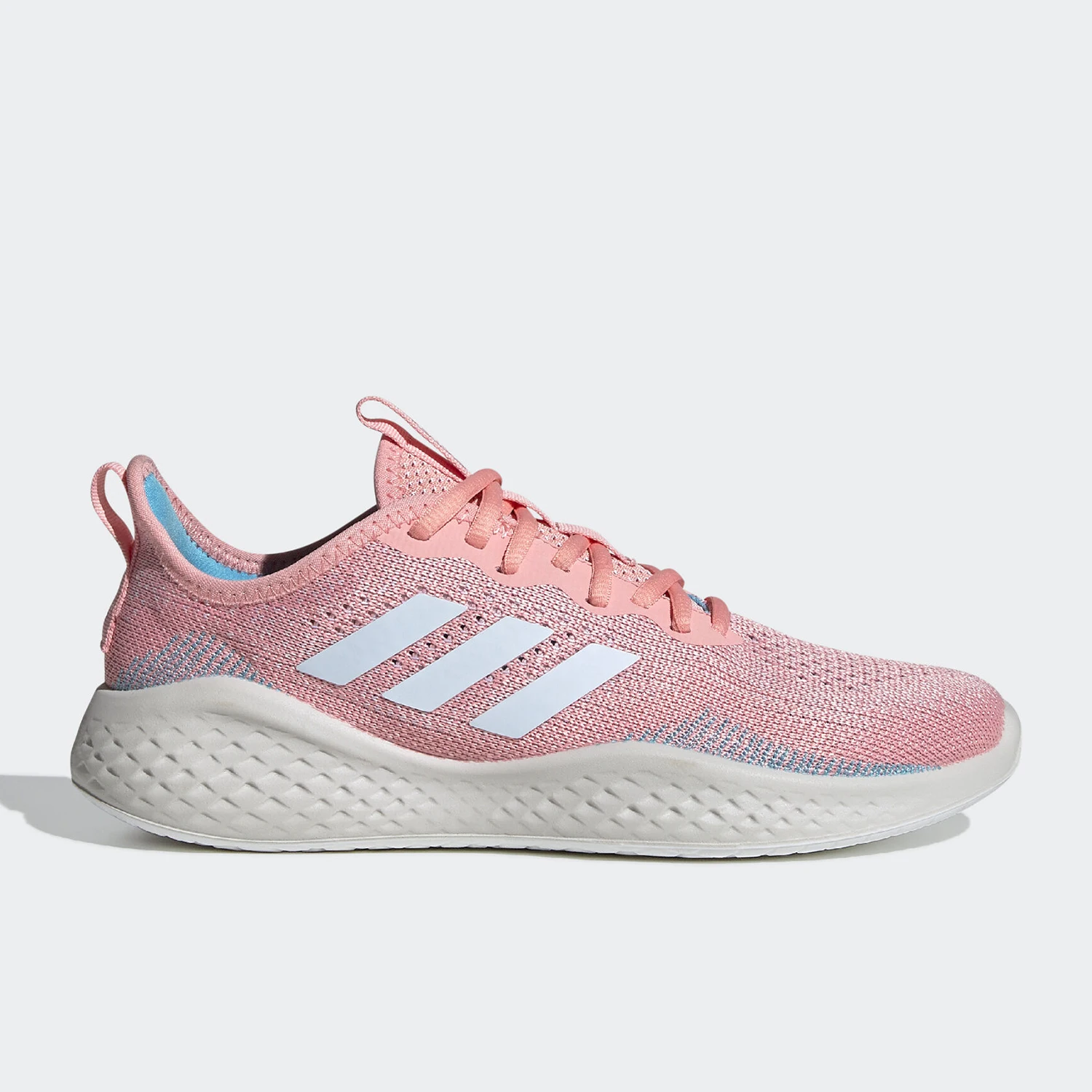 حذاء الجري Adidas الأصلي للموسم الجديد باللون الوردي وخفيف الوزن وجيد التهوية EG3670