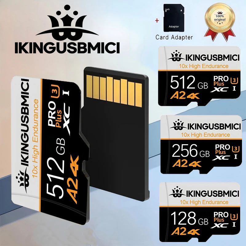 Stable Performance TF Cards Memory Card SD Cards Micro TF SD Card 128GB 256GB 512GB 4K A1 V30 for Nintendo Switch Smartphone
