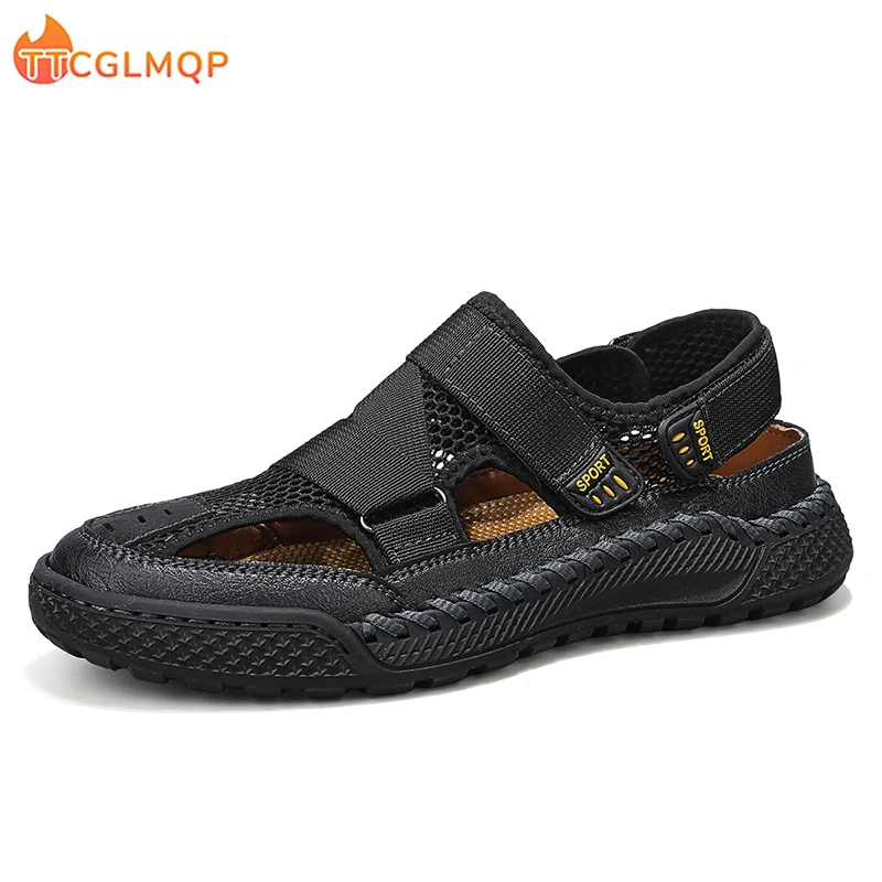New Men's Sandals High Quality Men Breathable Summer Shoes Classic Men Soft Sandals Sneakers Fashion Men Beach Sandals Big Size