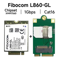 Fibocom-Módulo móvil L860, L860-GL, Cat16, LTE, FDD, TDD, 1Gbps, DL, chipset, Intel XMM, 7560, LTE-A Pro, Windows 10, Linux