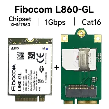 Fibocom L860 L860-GL Cat16 LTE FDD TDD 1Gbps DL Cell Module Chipset Intel XMM 7560 LTE-A Pro for Windows 10 Linux