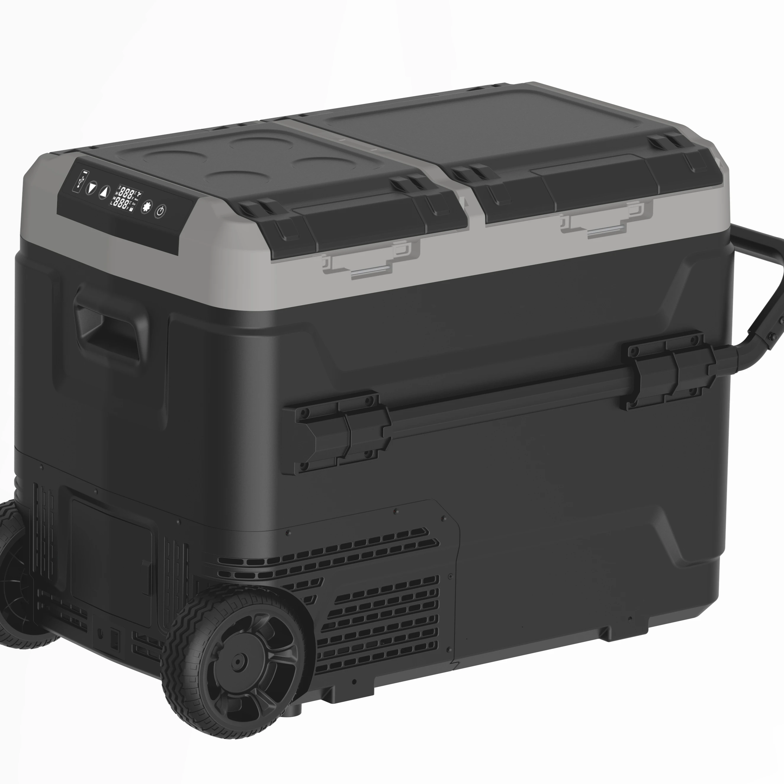 

Portable In-Car Refrirator With Compressor Aluminum And Plastic Material Wholesale Freezer For Car Use