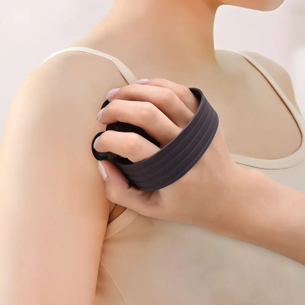 360 Degree Rotate Handheld Massage Tool Wooden Material 7 Metallic Balls Roller Ball Massager Non-slip Comfortable