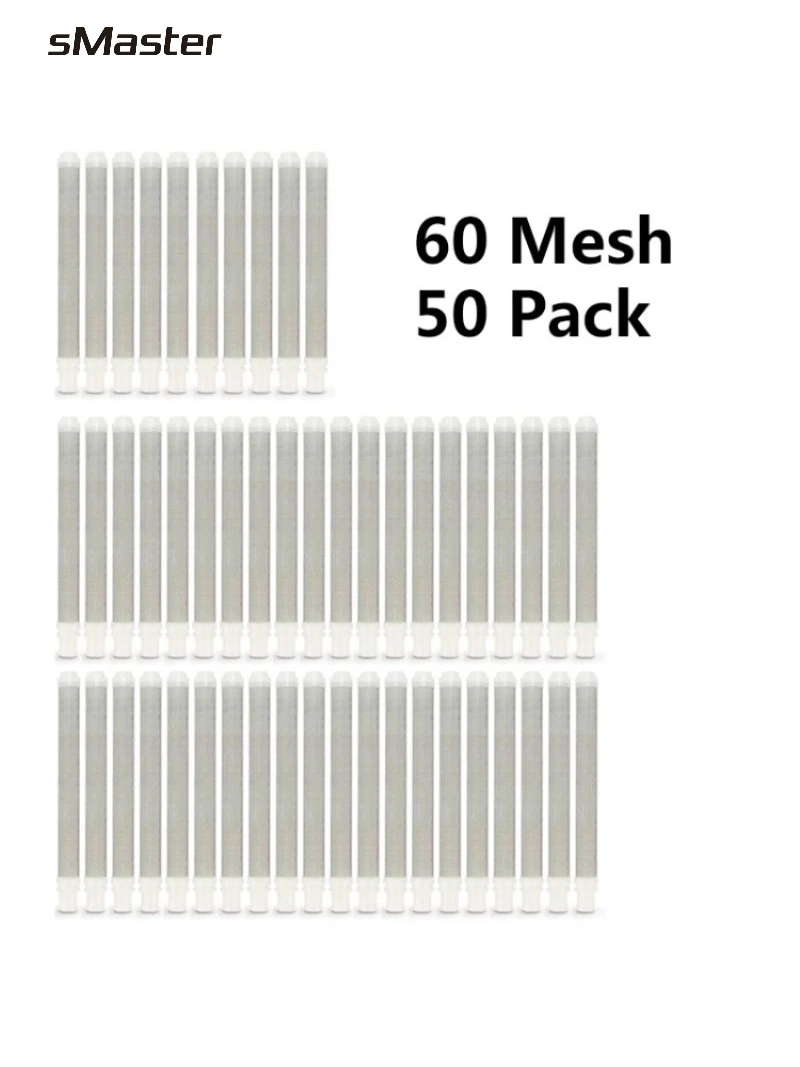Airless Pistola Acessórios Filtro para Vários Modelos Wagner Spraytech 60 Mesh 50 Packs