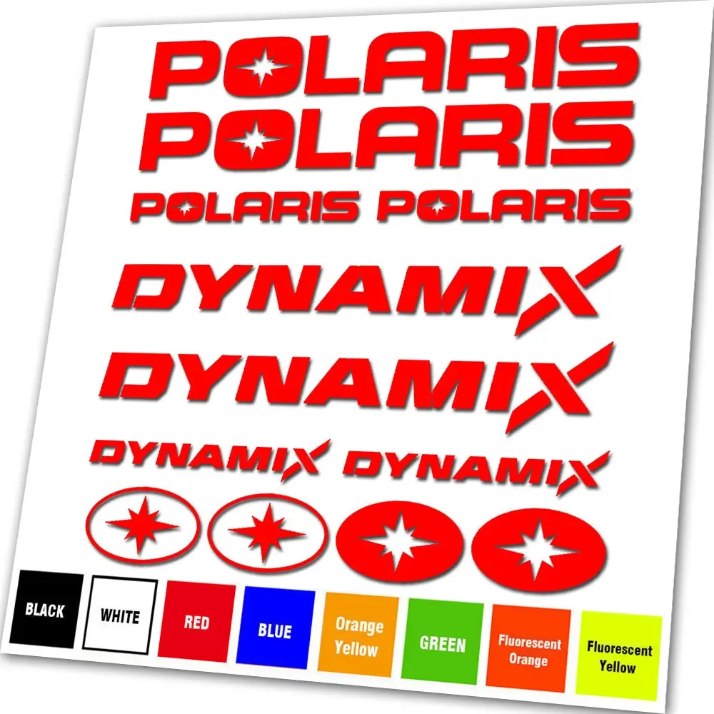 Kit For POLARIS RZR DYNAMIX 800 900 1000 XP TEAM STICKER DECAL (Any Colour) - view 4