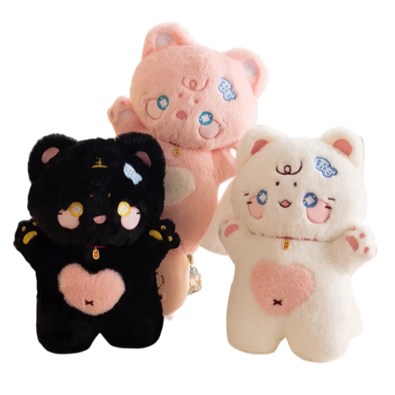 

38CM Kawaii Cat Recruit Wealth Soft Plush Toys Accompany Dolls Sofa Decoration Girls Kids Christmas Birthday Presents