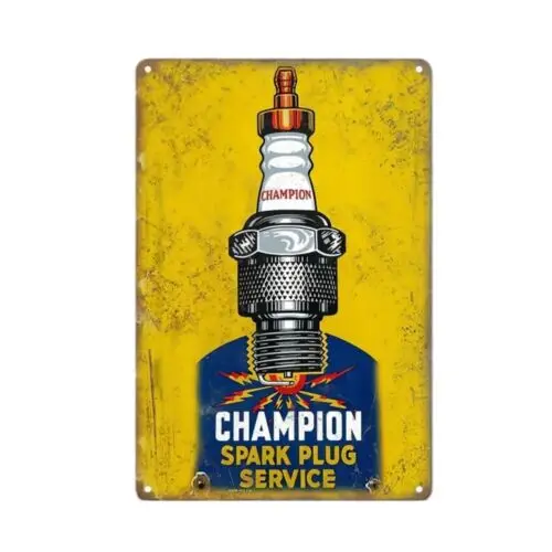 Retro Automotive Metal Tin Sign Vintage Man Cave Decor