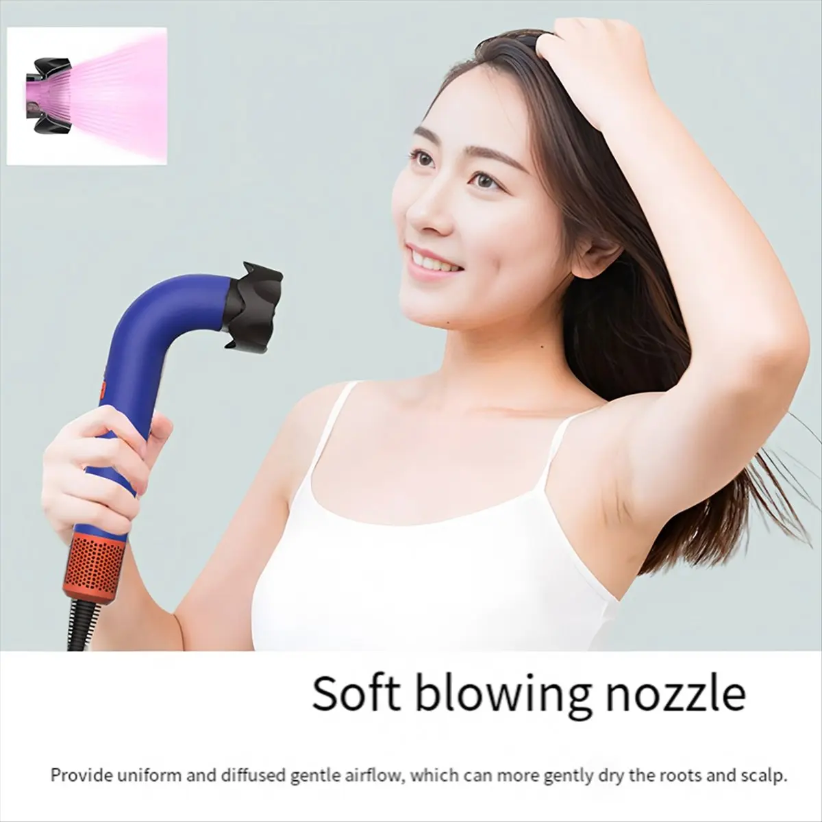 

1 Set for Dyson Supersonic R HD18 Hair Dryer Nozzle Soft Diffusion Airflow AntiWind Nozzle Accessories Quick Drying