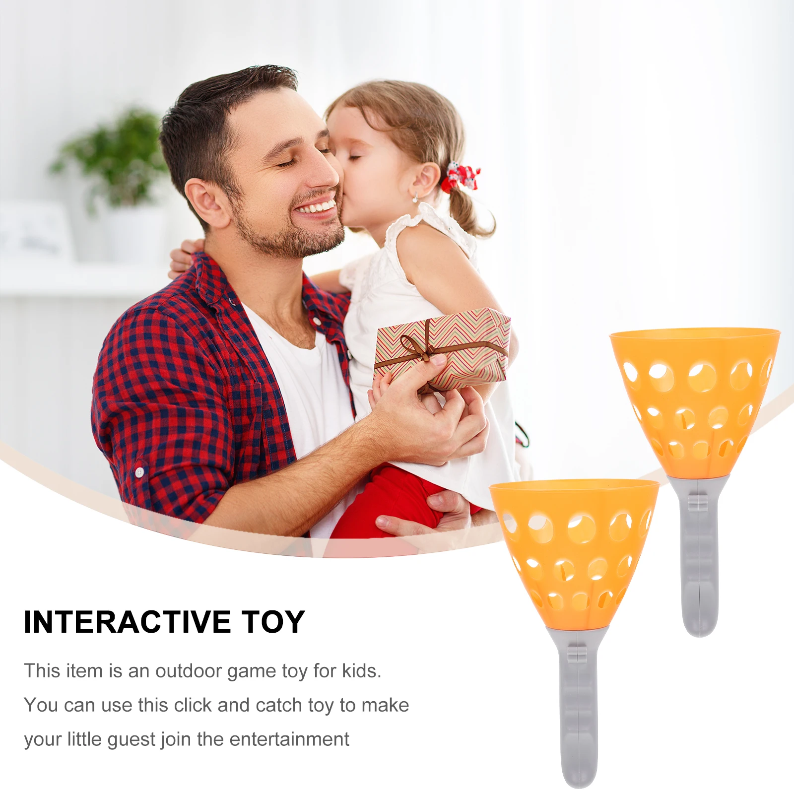 Elastic Docking Ball 1Set Kids Throwing Plastic Launcher Outdoor Toys Creative Catching Balls Elastic Balls Plaything