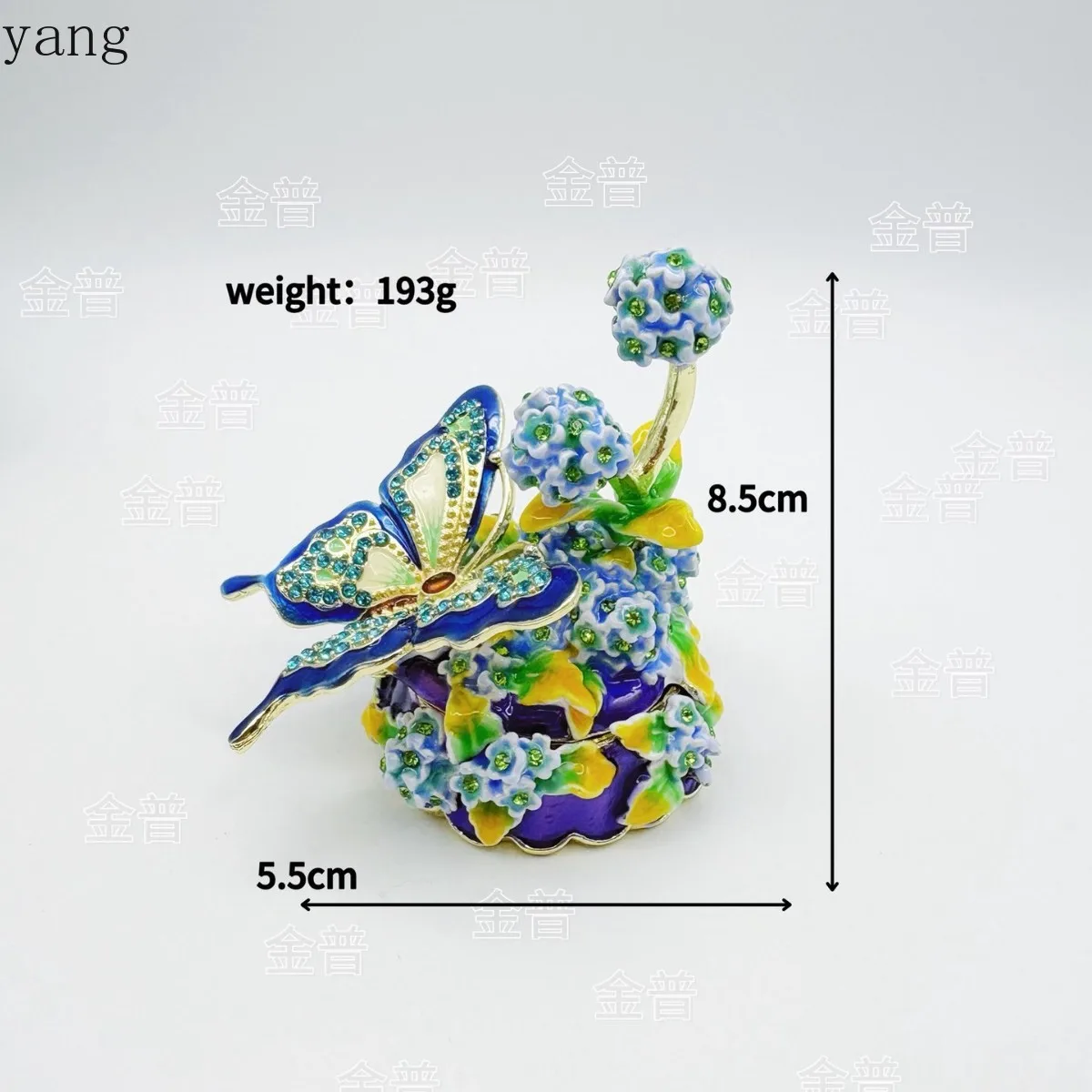 CX Home Butterfly Tree Enamel Ornament Home Ornament