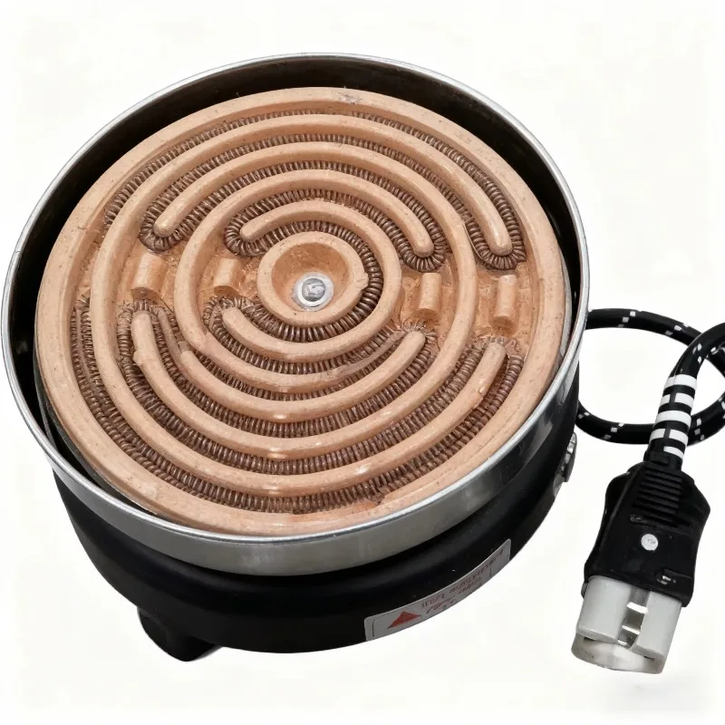 【New】1M 220V Black Color Jewelry Accessory Furnace Small Single Coil Plate Hotplate Open Fire Electric-Stove for Heating Usage