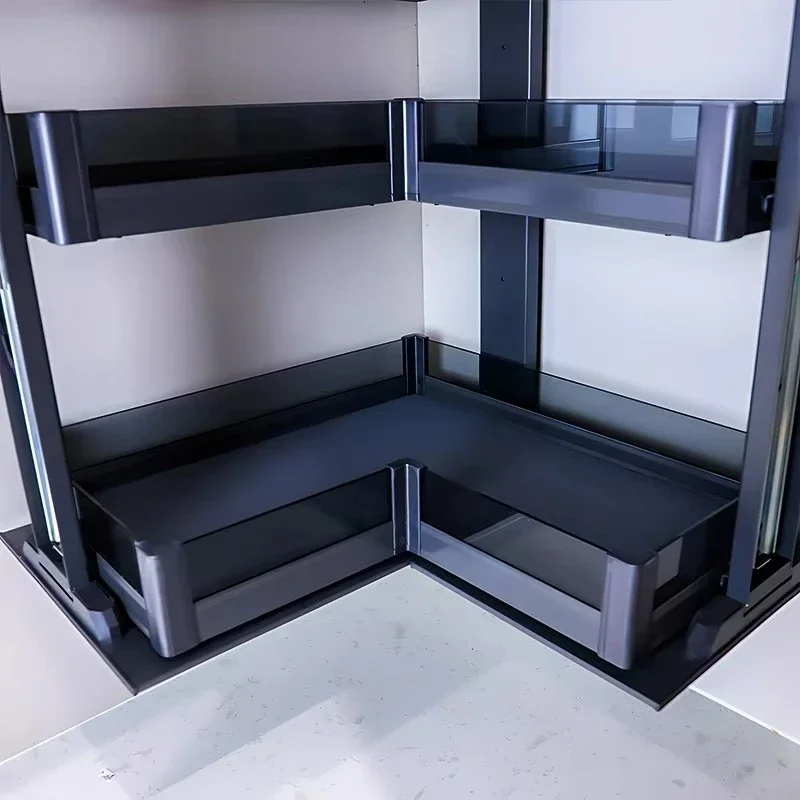 New Furniture Hardware Aluminum Intelligent Lifting System Wall Cabinet Electric Kitchen Storage Drop Basket
