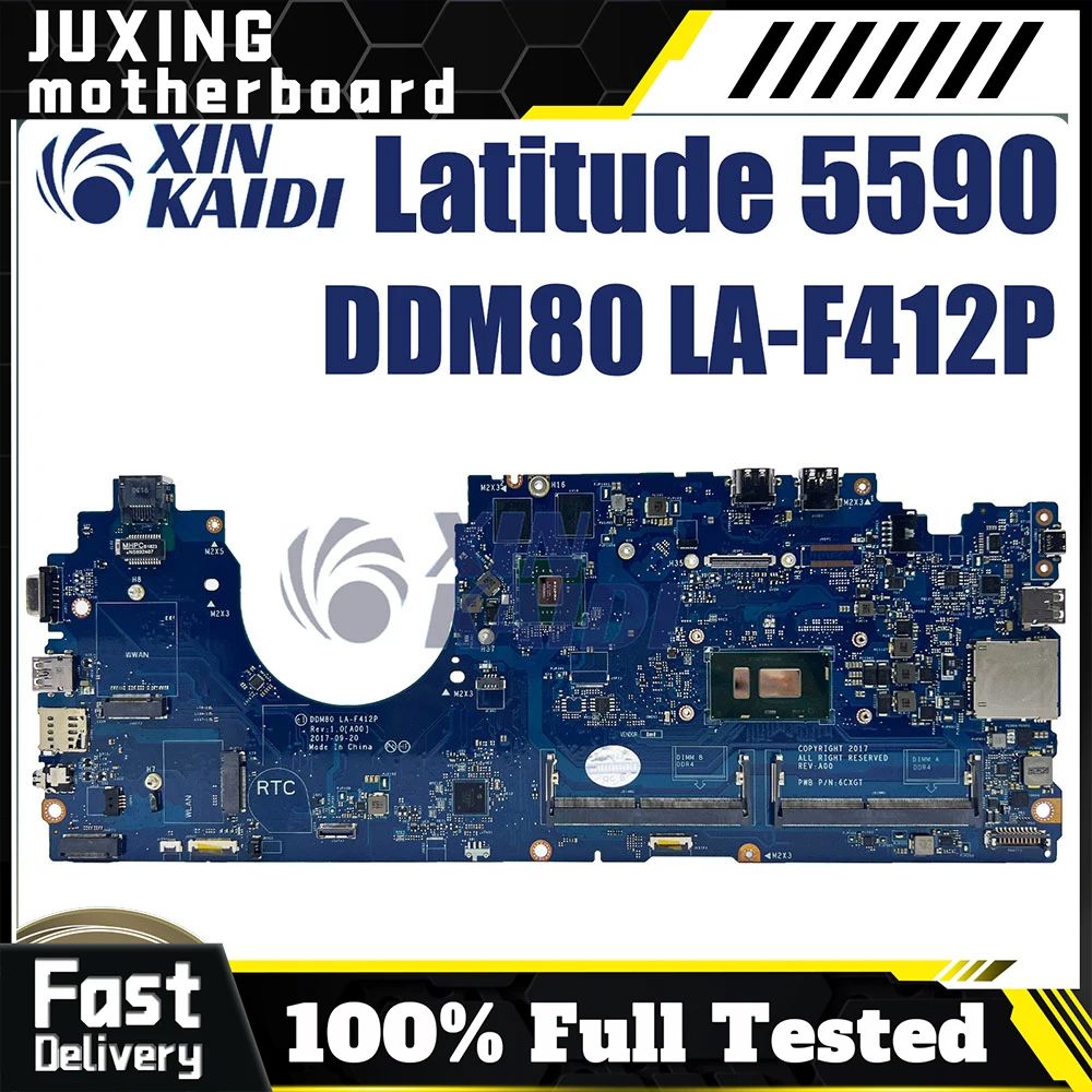 

LA-F412P для материнской платы ноутбука DELL LA-F412P Latitude 5590 CN — 0630XH 0P50J0 ​ ​ Материнская плата ноутбука с процессором