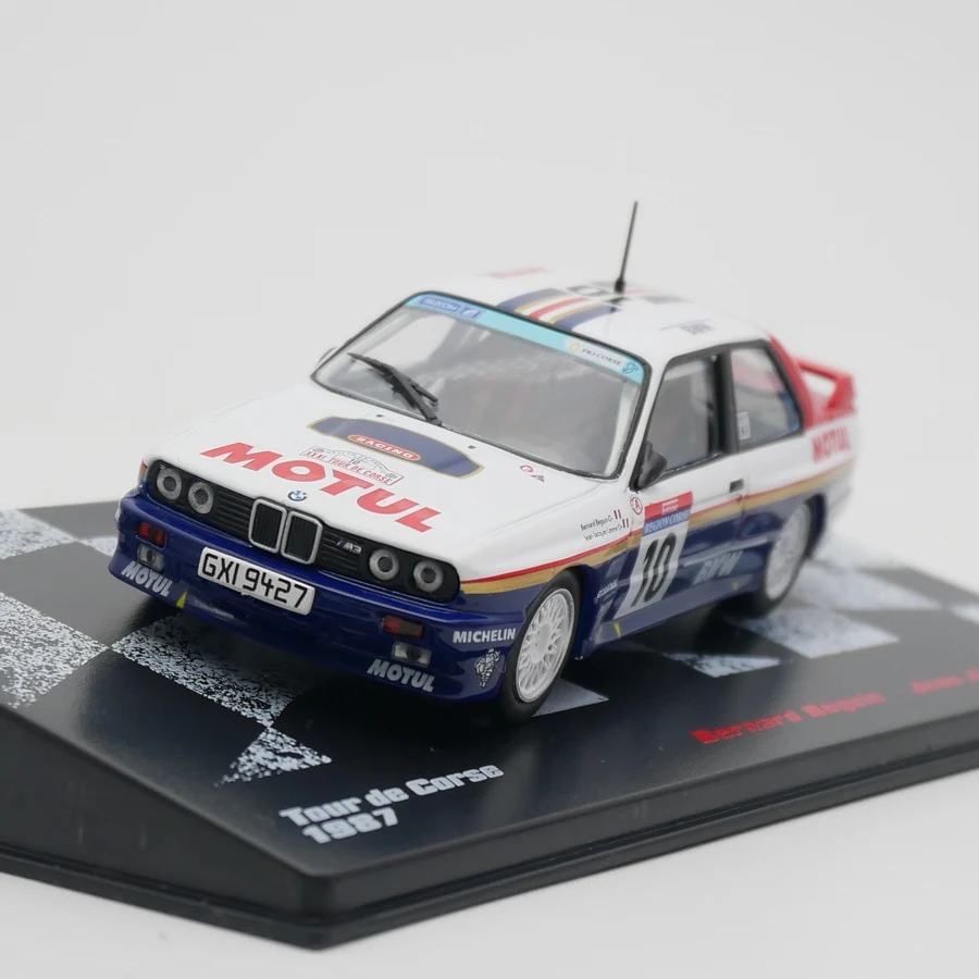 

Diecast IXO 1:43 Scale BMW M3 WRC 1987 Rally Alloy Car Model Collectible Toy Gift Souvenir Display Ornament