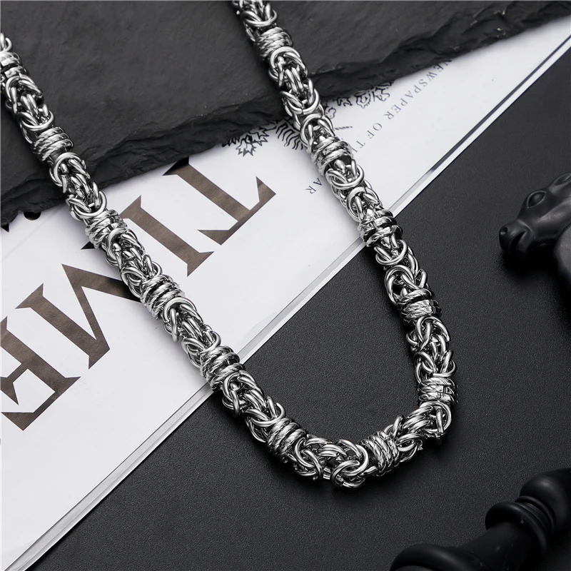 High-end 316L Titanium Steel Hand-assembled Ins Ladies Necklace Male Trendy Personality Hip-hop Sweater Chain Wholesale