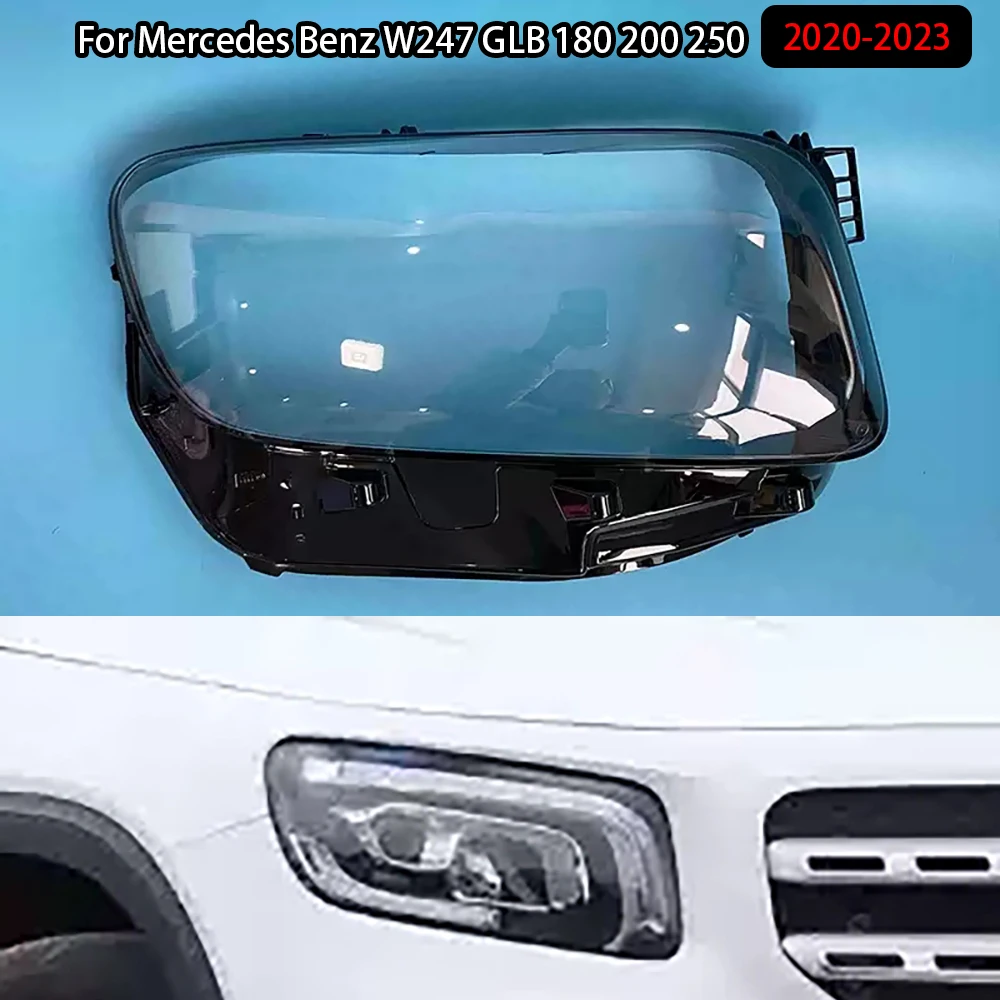 

For Mercedes Benz W247 GLB 180 200 250 2020-2023 Car Headlight Cover Lampcover Lampshade Lamp Glass Lens Case Auto Light Caps