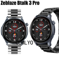 For Zeblaze Btalk 3 pro Smart Watch Strap Men Metal Stainless Steel Adjustable Band Bracelet Luxurious Belt For Women men