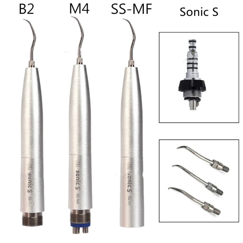 Air scaler in dental handpiece with 3 tips dental cleaning machine filling teeth equipmentsTeeth whitening instruments