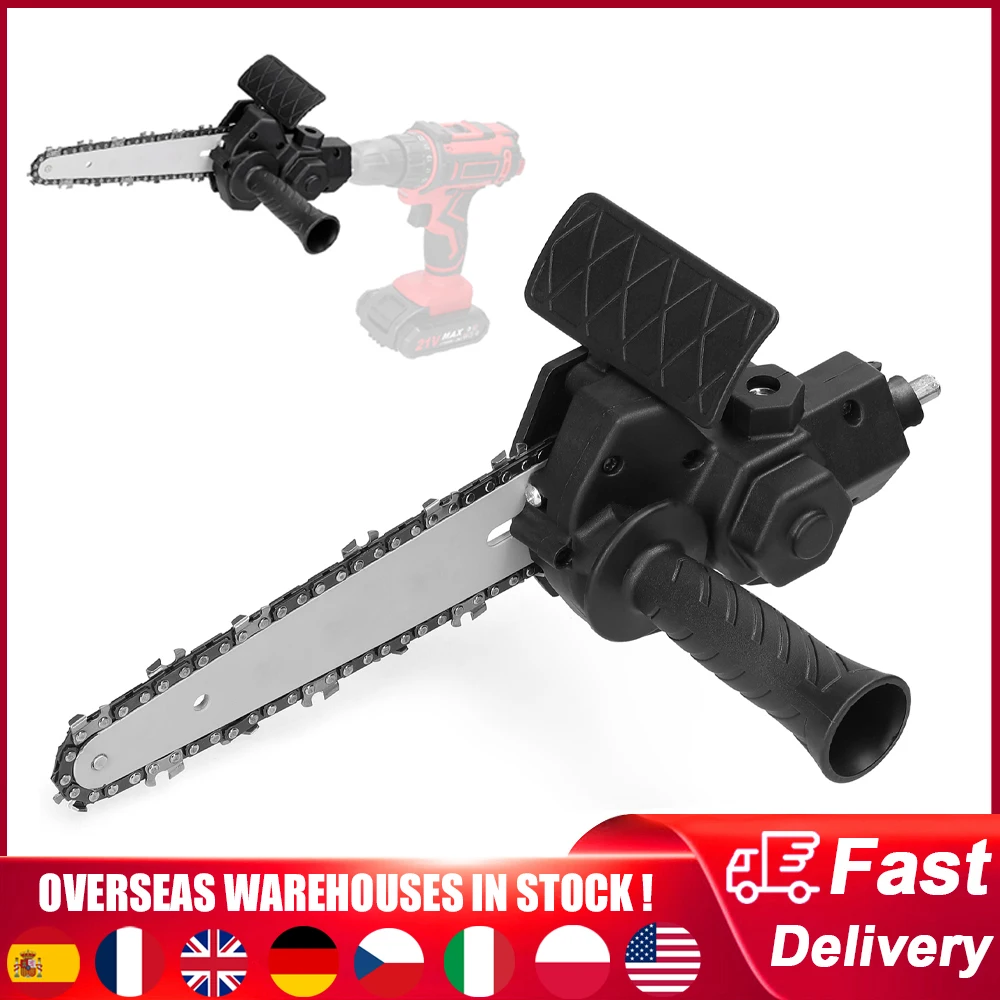 4/6 Inch Electric Drill Modified To Electric Chainsaw Tool Set Attachment Electric Chainsaw Accessory Woodworking Cutting Tool