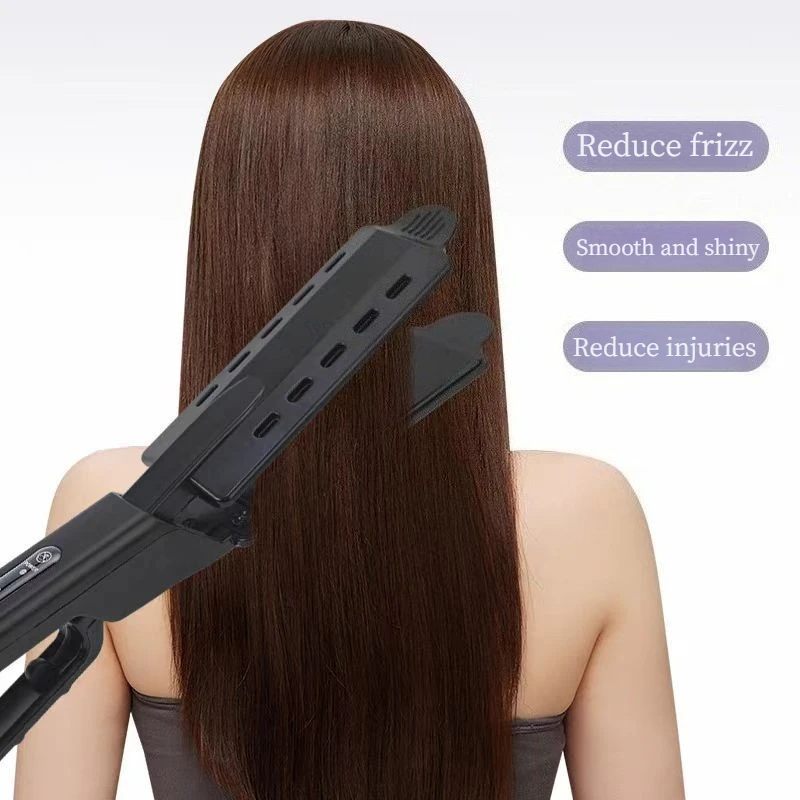 New speed regulation hot steam hair straightener splint hair straightener curling iron large panel constant temperature perm