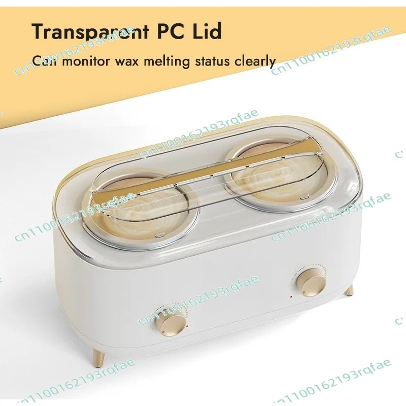 Máquina de cera caliente para depilación con cera de abejas, termostato, instrumento de belleza corporal, doble recipiente de 2000ML