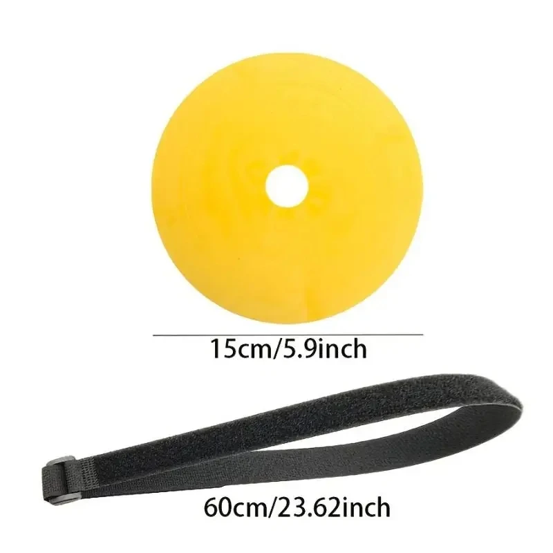 Alvo de treinamento de futebol: disco de alvo de comprimento ajustável com anel de alvo para melhorar a precisão do equipamento de treinamento de futebol