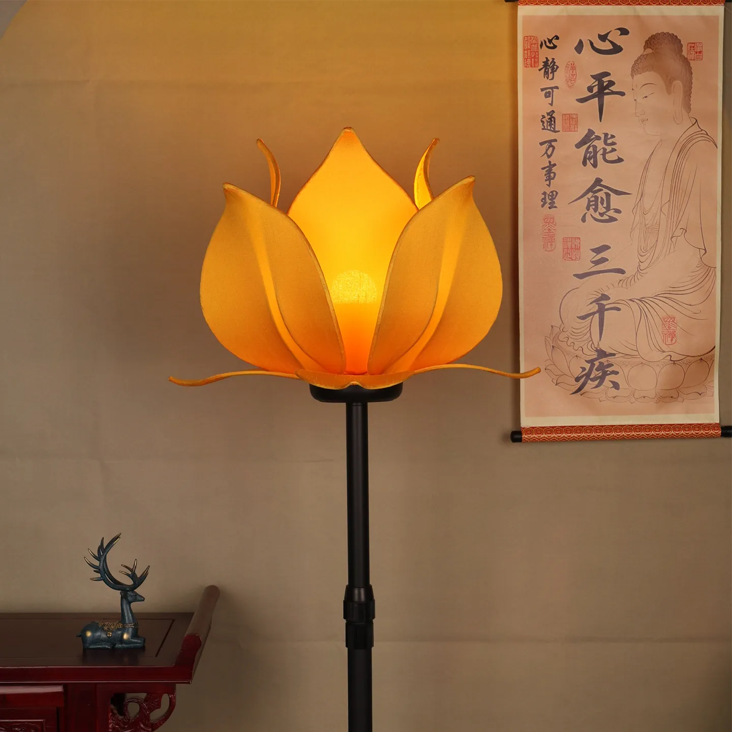 Chinese Style Led Floor Lamp For Home Decoration Living Room Bedroom Sofa Dining Room Three-Dimensional Lighting Fixture