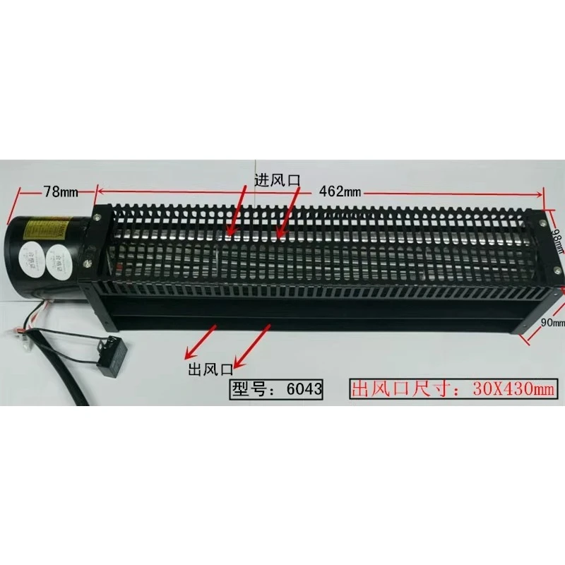 

Вентилятор с перекрестным потоком, 220 В, 60 охлаждающий вентилятор для пайки оплавлением, вентилятор с перекрестным потоком лифта