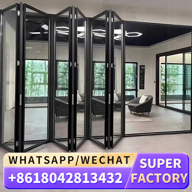 

Customizable Multi functional Folding Windows Door Ideal for European Office Spaces Factory Made Windows Foldable door