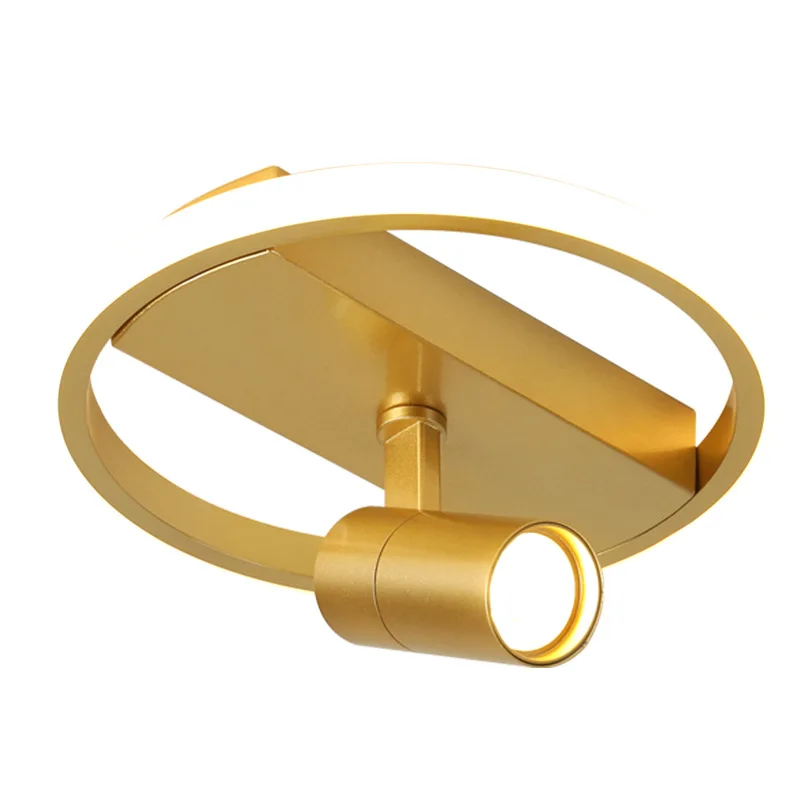 Light Luxury Golden Surface Mounted Spotlights Simple And Modern Aisle Corridor Lights Cloakroom Entrance Lights