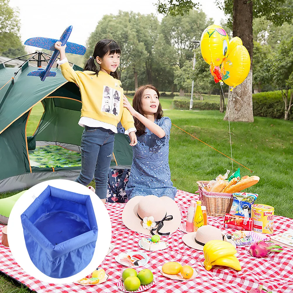 

Outdoor Folding Bucket Inflatable Portable Water Container for Fishing Camping Washing Travelling Foldable Water Bucket