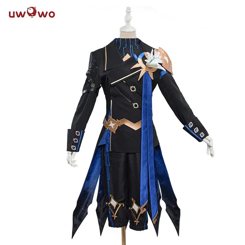 IN STOCK UWOWO Aether Cosplay Exclusive Genshin Impact Cosplay Abyss Prince Aether Costume Traveler Aether&Lumine Halloween