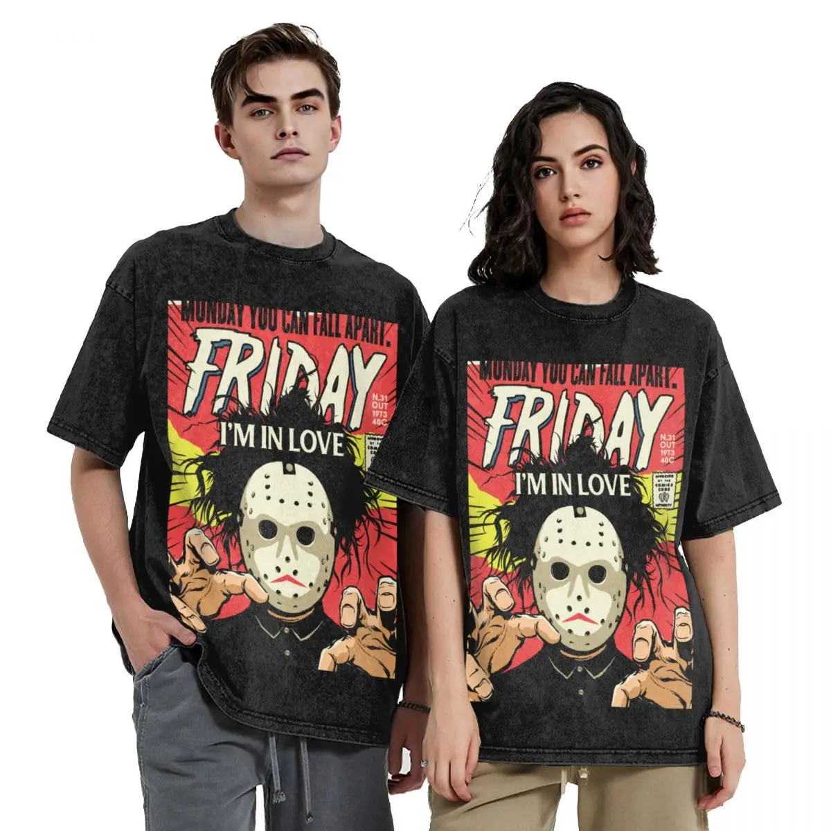 Футболка TFTS Friday, летний топ для мальчиков, винтажные футболки с животным принтом, мужские футболки с рисунком в стиле хип-хоп