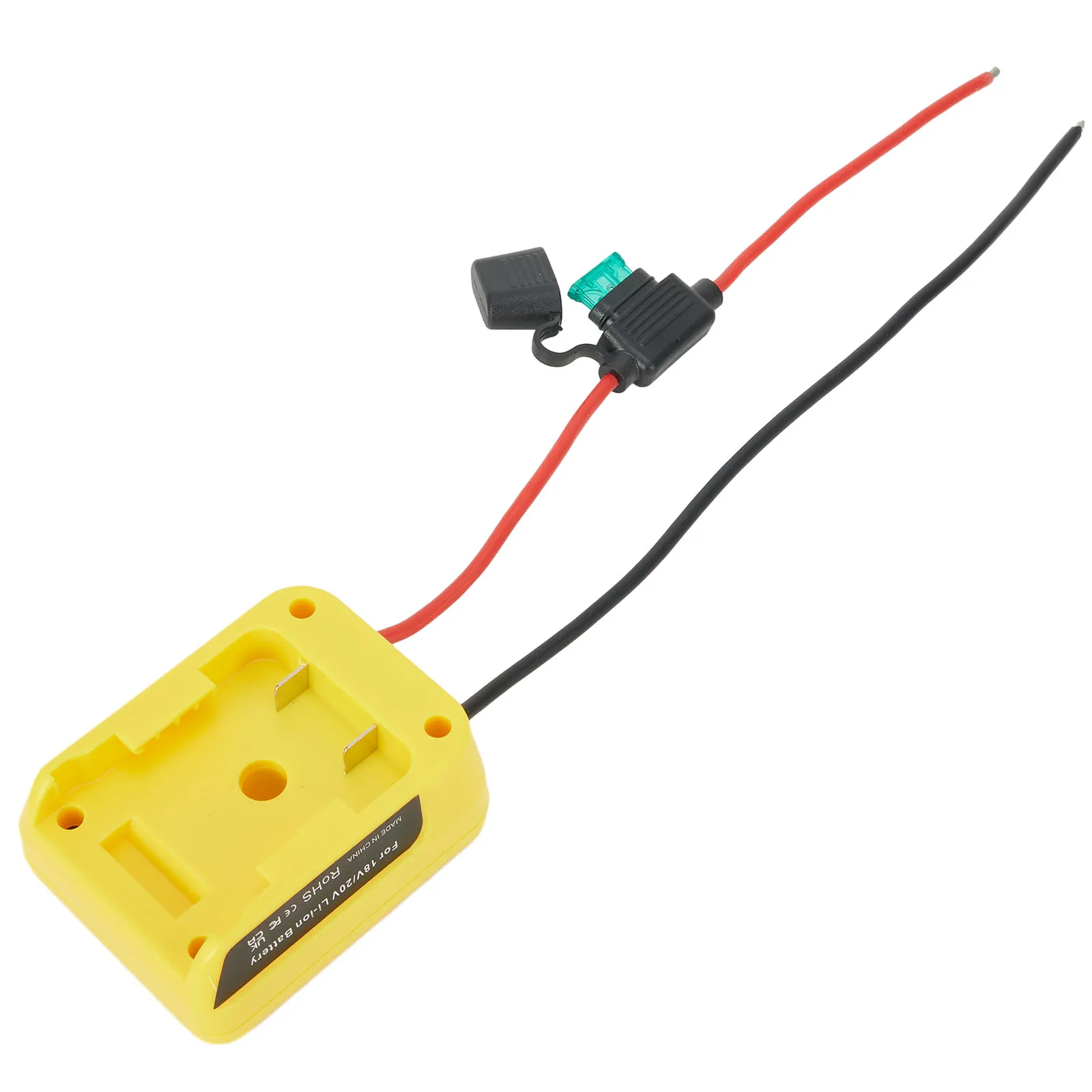 For DE WALT Battery Adapter 12 AWG DCB200 DCB203 Easy To Install Portable Design Yellow Affordable High Quality