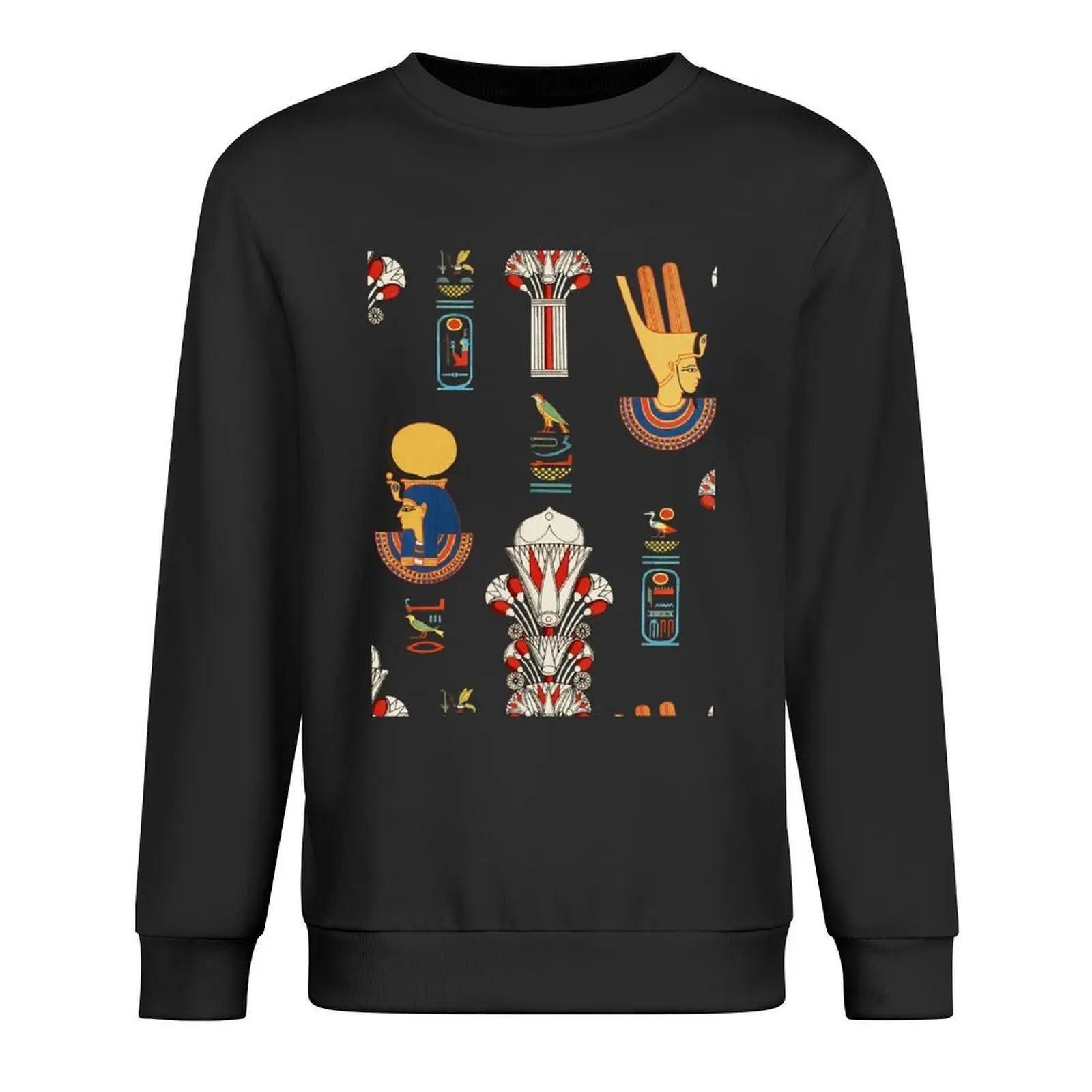 Egyptian Gods Art , Egyptology Artworks, Kemet symbols drawing Pullover tracksuits mens designer clothes sweatshirt male