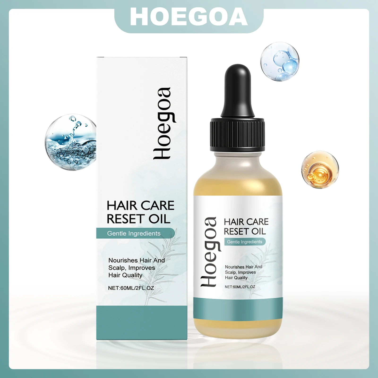 

HOEGOA 60 мл эфирное масло для ухода за волосами с розмарином, питает корни кожи головы, уменьшает выпадение, укрепляет фолликулы, способствует росту, нежный уход