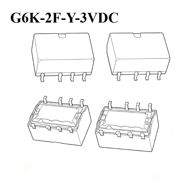 5PCS/Lot G6K-2F-Y-3VDC G6K-2F-Y-5VDC G6K-2F-Y-12VDC G6K-2F-Y-24VDC Signal Relay SMD G6K-2F-Y  SOP-8  3V 5V 12V 24V Signal Relay