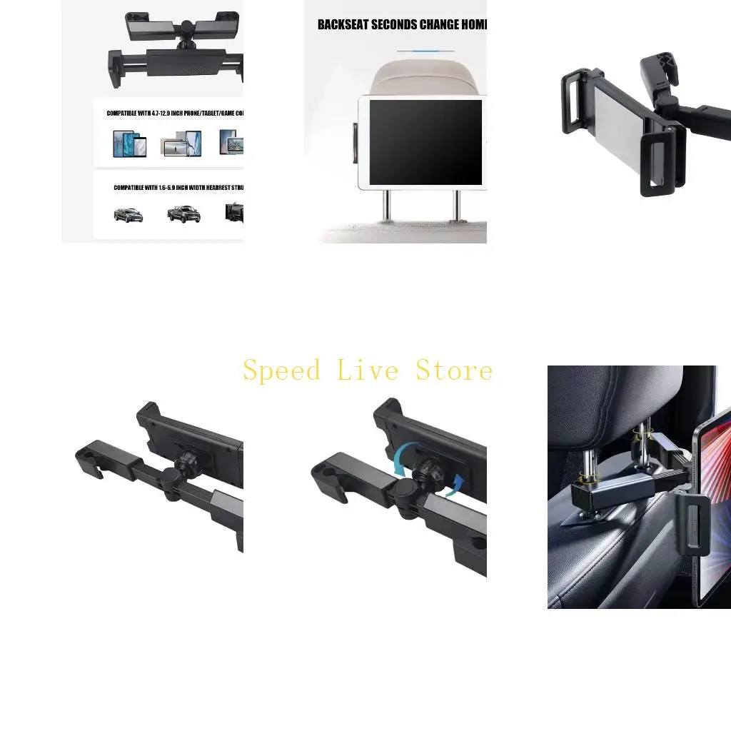 547C Universal Car Headrest Bracket ABS Component Strong Rack for Daily Commute