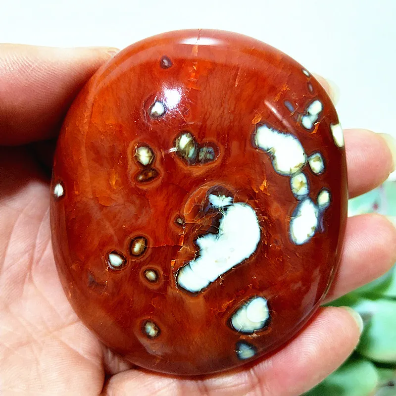 

Natural Stone Sardonyx Agate Crsytal Palm Aquarium Decor Ornaments Gem and Reiki Meditation Spiritual Healing Energy