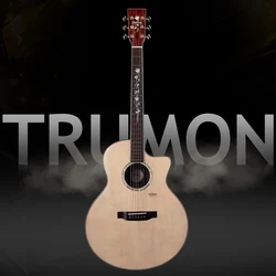 Trumon Guitar 41 inch Solid Wood With Case TF1980 D1980 Professional