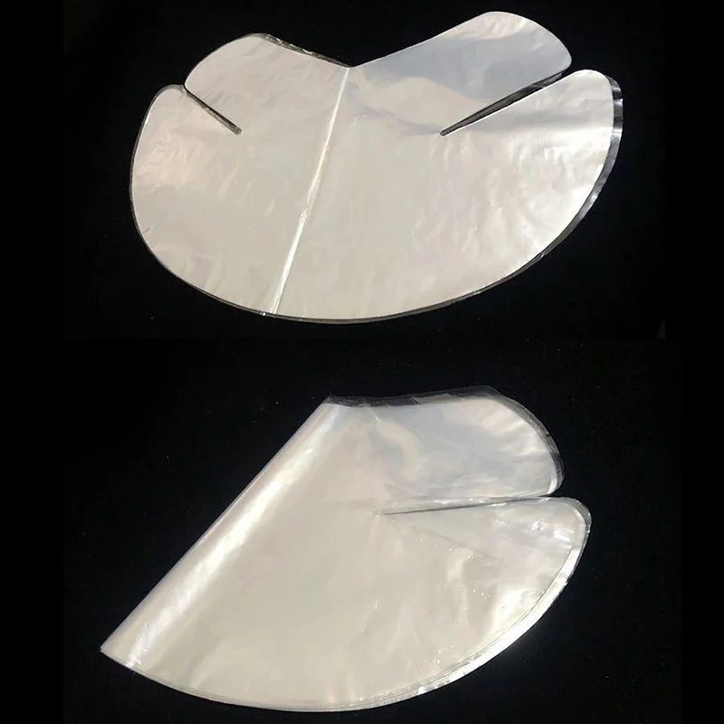 100-500 pz Kit di strumenti per la cura della pelle di bellezza Pellicola di plastica Maschere per il collo Avvolgere trasparenti Maschera per il collo fai da te Adesivi usa e getta Carta per il viso