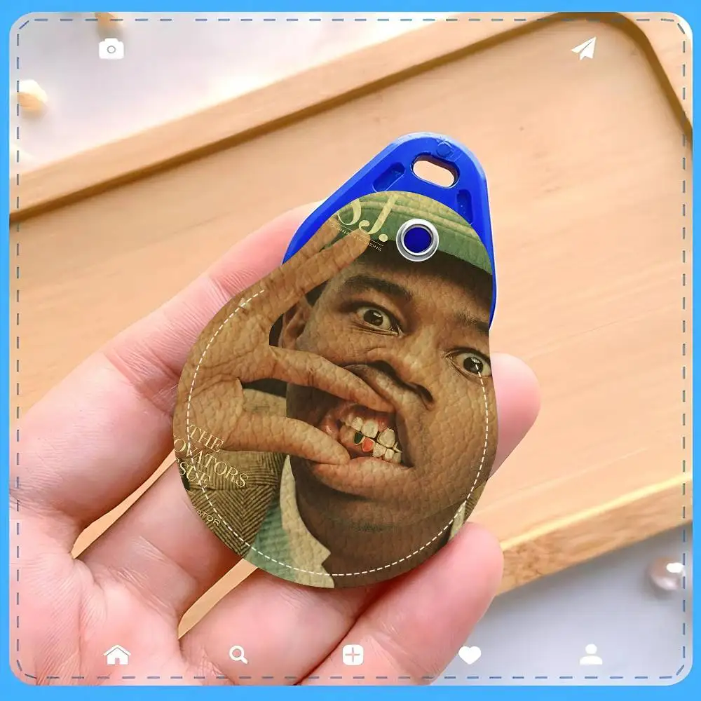 زهرة بوي T-Tyler لطيف Waterdrop Acc حامل بطاقة التحكم التعريفي حافلة مصعد الغطاء الواقي طالب مادة البولي يوريثان