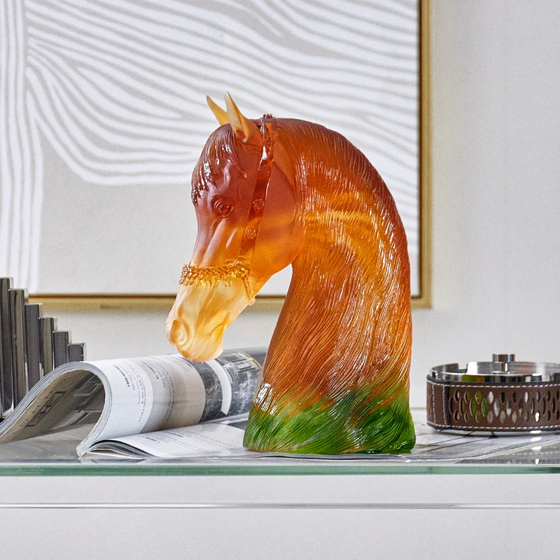 

Modern Art Colorful Crystal Horse Statue Home Decorations For Colorful Modern Home