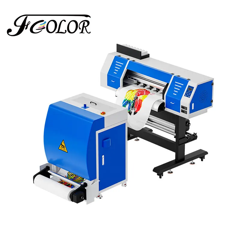 FCOLOR 24in 60cm DTF Printer Dual XP600 Print Head DTF Printer with DTF Powder Shaker T-shirt Printing Machine