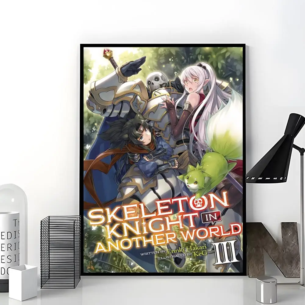 Fantasy Anime Skeleton Knight in Another World Poster Aesthetic Dorm & Bedroom Wall Art Decor